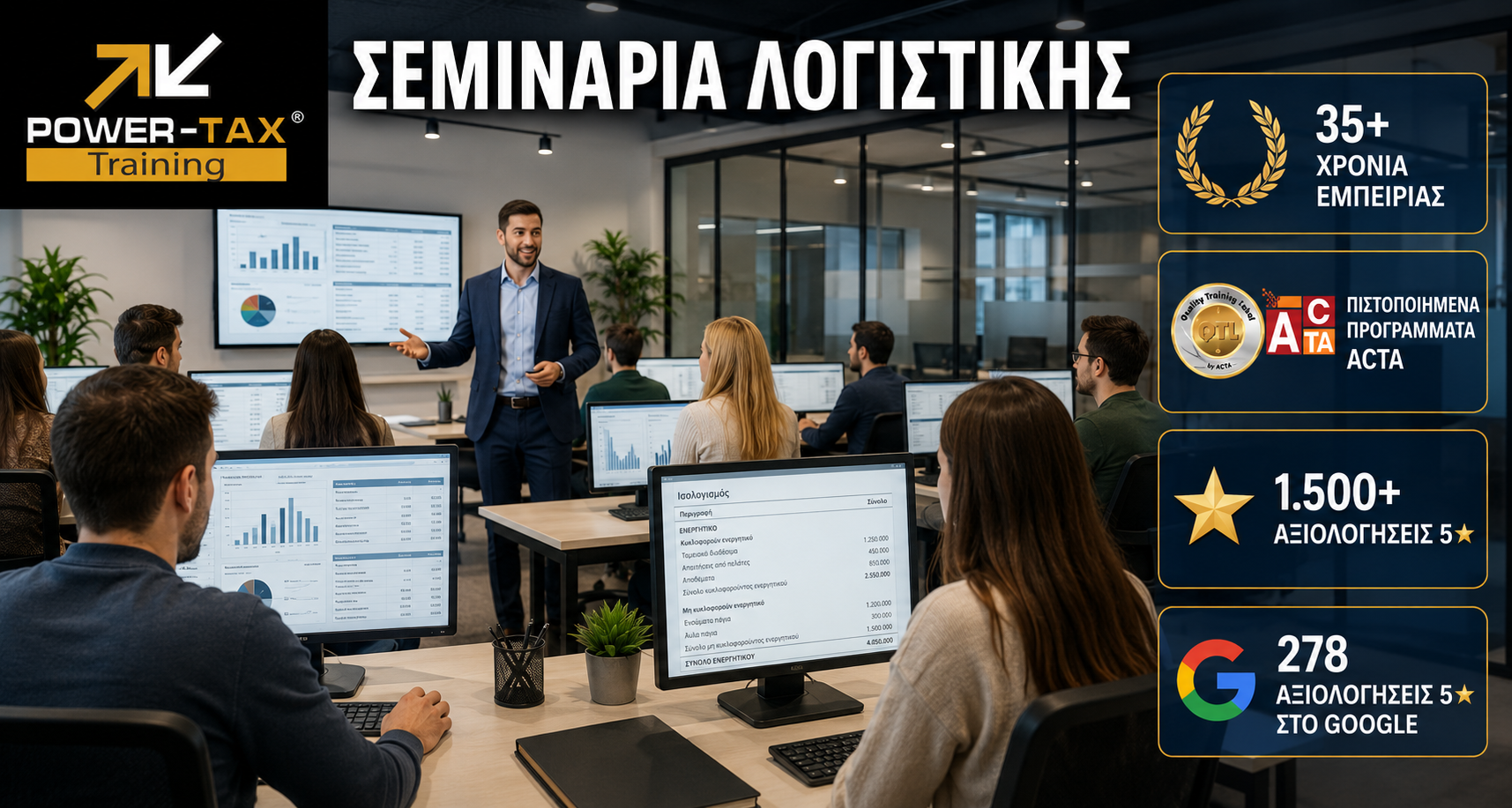 Power Tax Training - Σεμινάρια Λογιστικής & Μισθοδοσίας