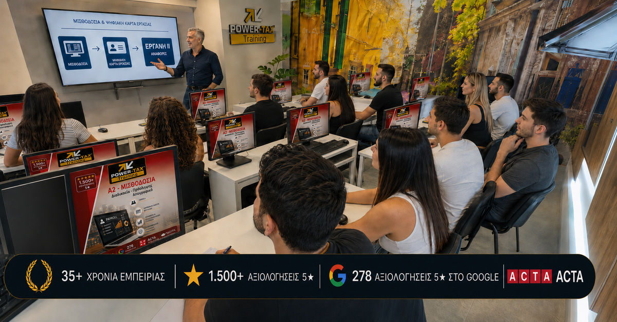 Power Tax Training - Σεμινάρια Λογιστικής & Μισθοδοσίας