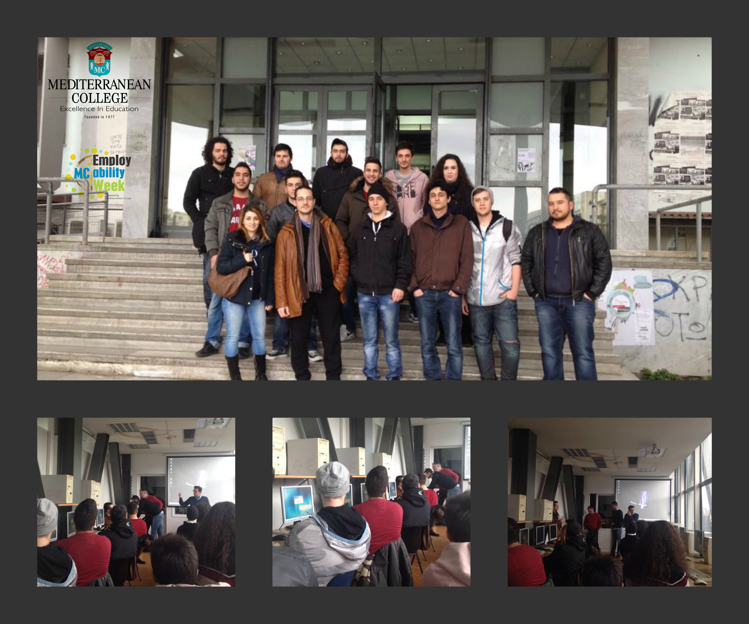 «Οι φοιτητές Πληροφορικής του Mediterranean College στο Αριστοτέλειο Πανεπιστήμιο Θεσσαλονίκης»