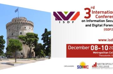Διεθνές Συνέδριο στην Ασφάλεια Πληροφοριών και την Ηλεκτρονική Εγκληματολογία (ISDF 2017)  από το Μητροπολιτικό Κολλέγιο Θεσσαλονίκης
